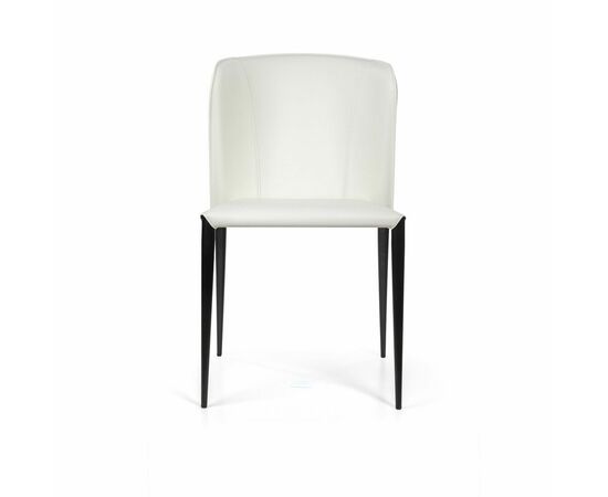 Стул Albert, кожа белый, изображение 2 | Интернет магазин мебели и декора LifeDekor