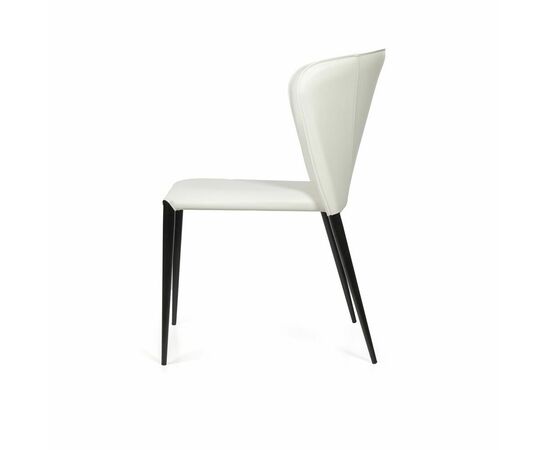 Стул Albert, кожа белый, изображение 4 | Интернет магазин мебели и декора LifeDekor