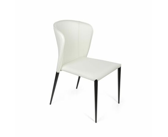 Стул Albert, кожа белый, изображение 7 | Интернет магазин мебели и декора LifeDekor