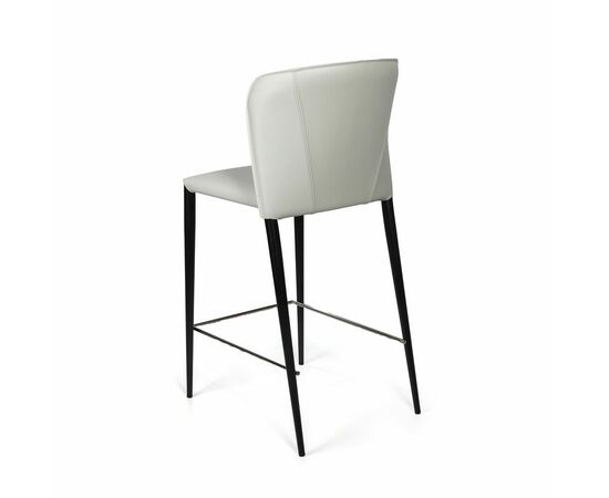 Стул полубарный Albert, кожа белый, изображение 8 | Интернет магазин мебели и декора LifeDekor