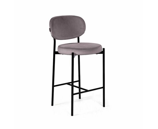Стул полубарный Mason, бархат серый 27 | Интернет магазин мебели и декора LifeDekor