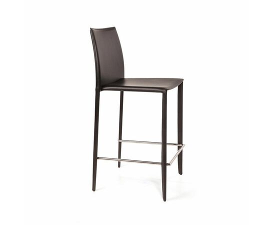 Стул полубарный Rolf, кожа черный, изображение 8 | Интернет магазин мебели и декора LifeDekor