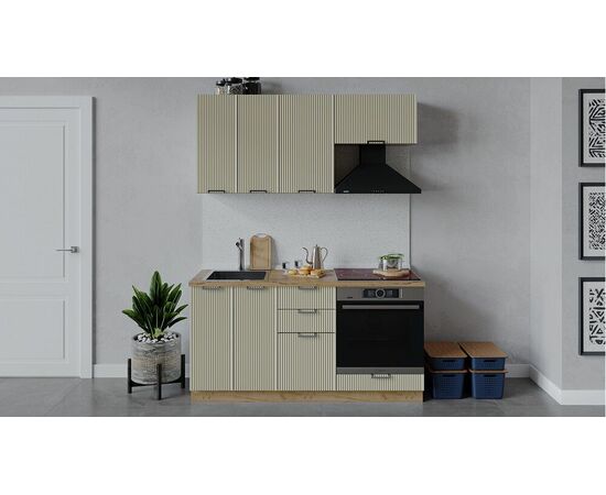 Кухонный гарнитур «Кимберли» длиной 160 см со шкафом НБ | Интернет магазин мебели и декора LifeDekor