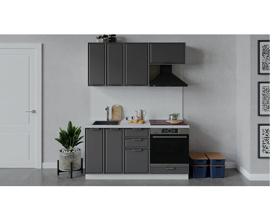 Кухонный гарнитур «Белладжио» длиной 160 см со шкафом НБ | Интернет магазин мебели и декора LifeDekor