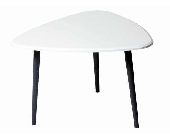 Стол журнальный Квинс белый/серый | Интернет магазин мебели и декора LifeDekor