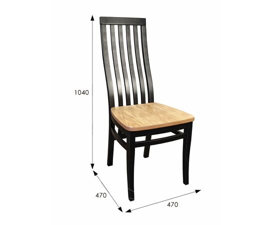 Стул Мариус М 50 дуб/черный | Интернет магазин мебели и декора LifeDekor