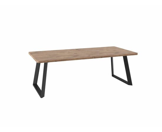 Стол Гранд 230, Дуб Веллингтон, Черный | Интернет магазин мебели и декора LifeDekor