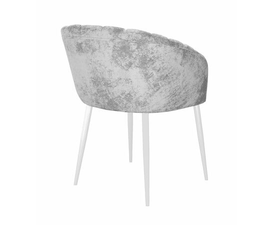 Стул DikLine 441 M13 светло-серый, ножки белые, изображение 4 | Интернет магазин мебели и декора LifeDekor