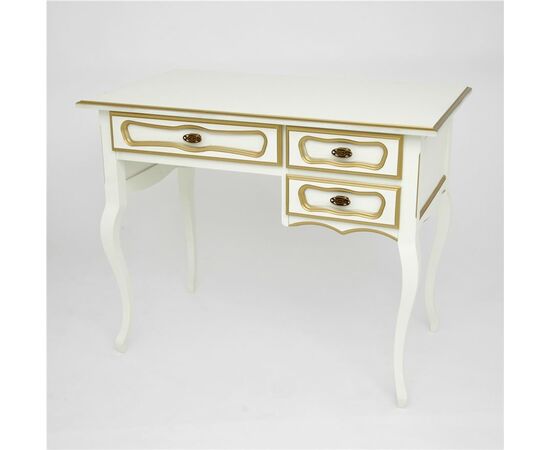 Стол 22 (Слоновая кость+золотая патина) малый | Интернет магазин мебели и декора LifeDekor