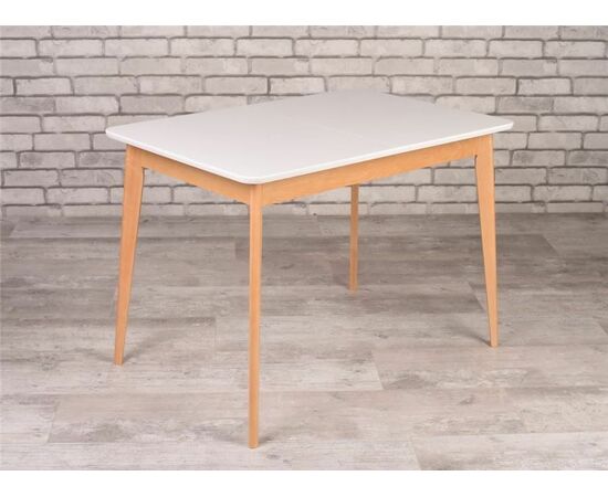 Стол Рэй-1200 (натуральный / белая эмаль) | Интернет магазин мебели и декора LifeDekor