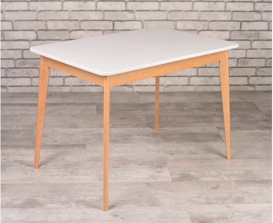 Стол Рэй-1200 (натуральный / белая эмаль), изображение 2 | Интернет магазин мебели и декора LifeDekor