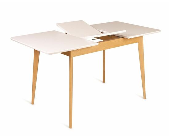 Стол Рэй-1200 (натуральный / белая эмаль), изображение 3 | Интернет магазин мебели и декора LifeDekor