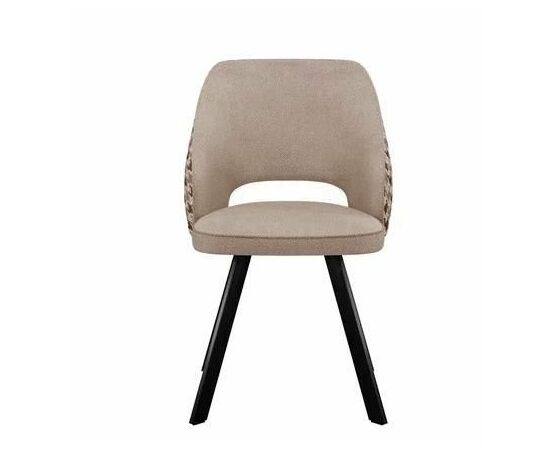 Стул DikLine 274 поворотный SB4/A2 бежевый, ножки черные, изображение 4 | Интернет магазин мебели и декора LifeDekor