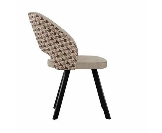 Стул DikLine 274 поворотный SB4/A2 бежевый, ножки черные, изображение 3 | Интернет магазин мебели и декора LifeDekor