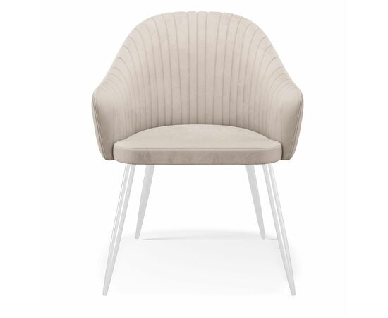 Стул DikLine 440 C103 крем, ножки белые, изображение 4 | Интернет магазин мебели и декора LifeDekor