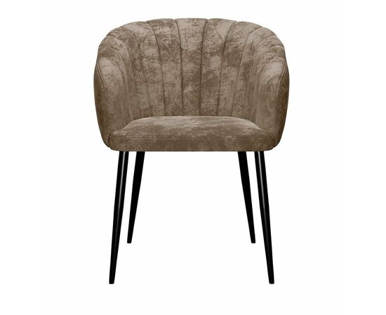 Стул DikLine 442 поворотный, M05 шоколад, ножки черные, изображение 2 | Интернет магазин мебели и декора LifeDekor