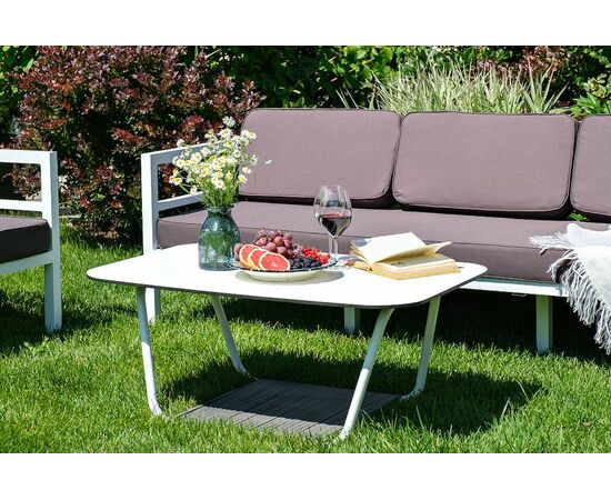 «Эстелья» лаунж-зона из алюминия со столиком из HPL 5-местная, изображение 9 | Интернет магазин мебели и декора LifeDekor