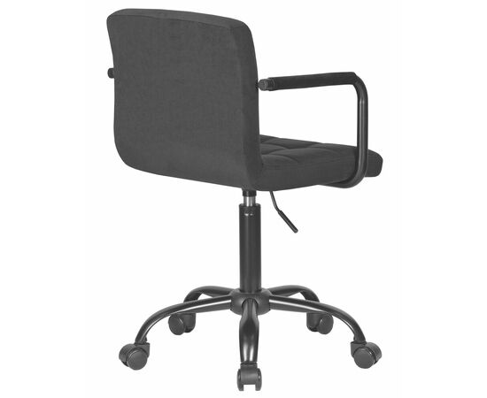 Офисное кресло для персонала DOBRIN TERRY BLACK, черный велюр (MJ9-101), Вариант: черный велюр (MJ9-101), изображение 4 | Интернет магазин мебели и декора LifeDekor