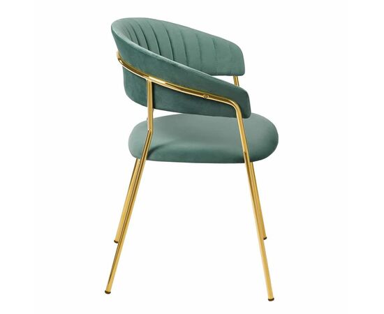 Стул Turin мятный с золотыми ножками, изображение 3 | Интернет магазин мебели и декора LifeDekor