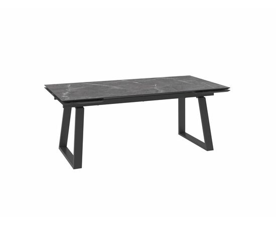 Стол Барон 200, Камень Тёмный Compakt cer/Чёрный | Интернет магазин мебели и декора LifeDekor