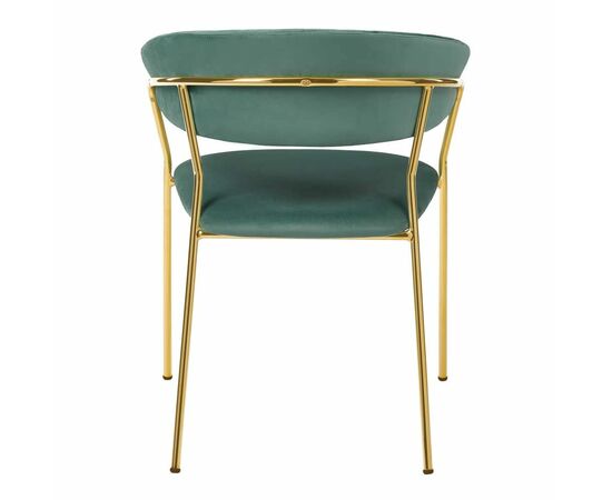 Стул Turin мятный с золотыми ножками, изображение 4 | Интернет магазин мебели и декора LifeDekor