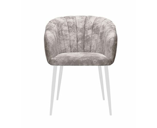 Стул DikLine 441 M02 бежевый, ножки белые, изображение 2 | Интернет магазин мебели и декора LifeDekor