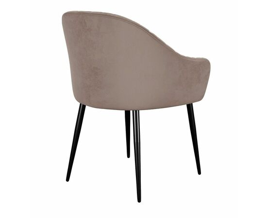 Стул DikLine 439 поворотный, C43 капучино, ножки черные, изображение 3 | Интернет магазин мебели и декора LifeDekor