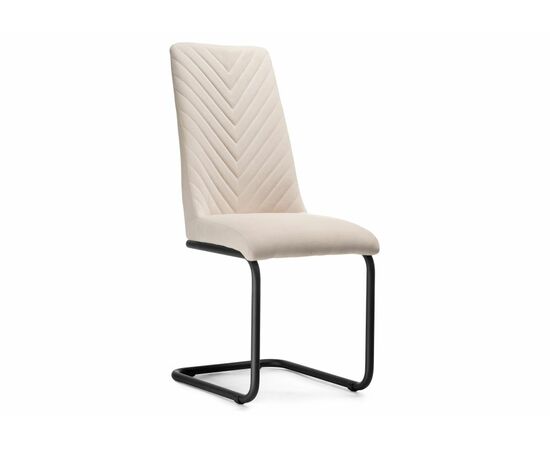 Стул на металлокаркасе Лулла бежевый / черный | Интернет магазин мебели и декора LifeDekor