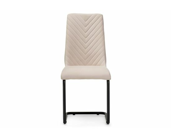 Стул на металлокаркасе Лулла бежевый / черный, изображение 3 | Интернет магазин мебели и декора LifeDekor