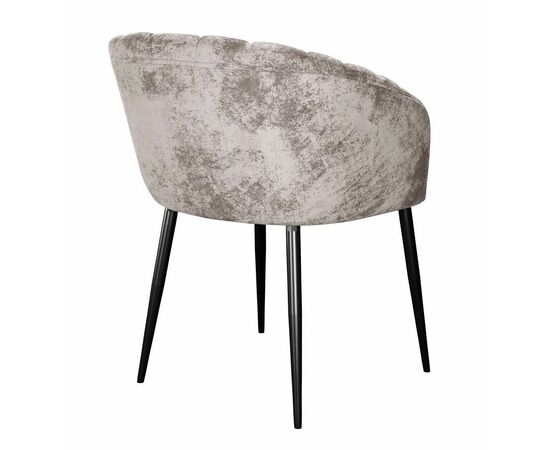 Стул DikLine 442 поворотный, M02 бежевый, ножки черные, изображение 4 | Интернет магазин мебели и декора LifeDekor