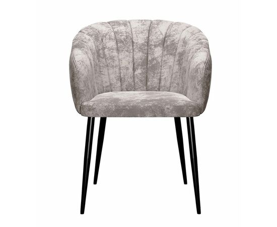 Стул DikLine 442 поворотный, M02 бежевый, ножки черные, изображение 2 | Интернет магазин мебели и декора LifeDekor