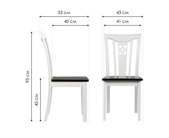 Стул деревянный Lira butter white, изображение 2 | Интернет магазин мебели и декора LifeDekor