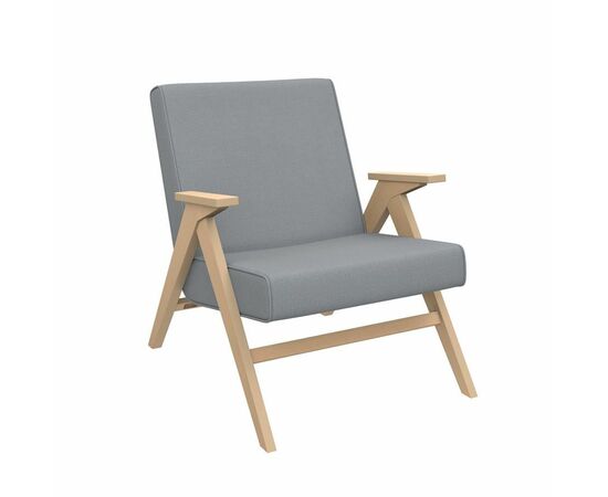 Кресло для отдыха Вест (подлокотник  Дуб/ткань Fancy 85, кант Fancy 85) | Интернет магазин мебели и декора LifeDekor