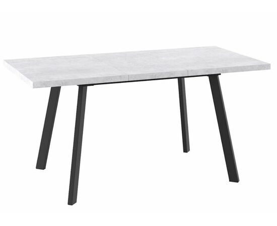 БОРГ-120(160)х80стол раздвижной, Серый сланец/Черный, изображение 2 | Интернет магазин мебели и декора LifeDekor