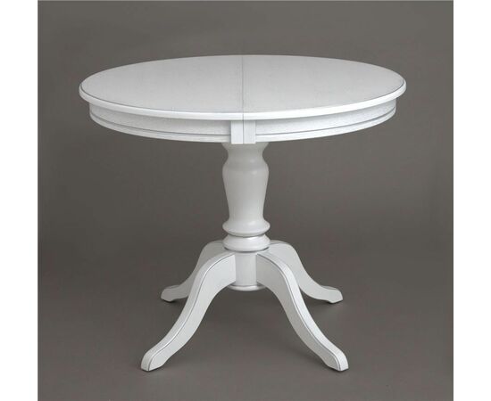 Стол "Эгина-2" (Белый/патина серебро/шпон дуб) | Интернет магазин мебели и декора LifeDekor