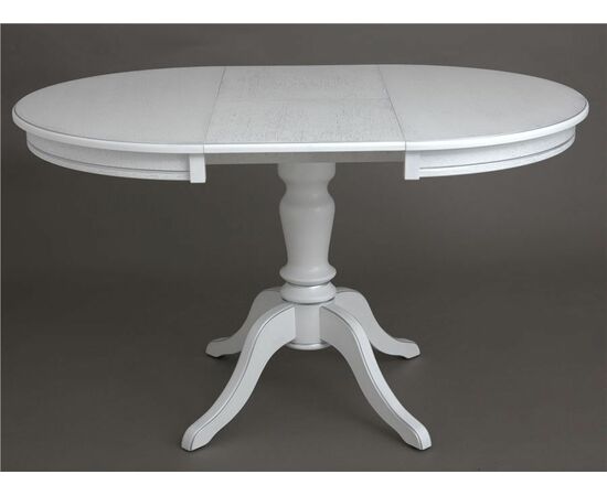 Стол "Эгина-2" (Белый/патина серебро/шпон дуб), изображение 3 | Интернет магазин мебели и декора LifeDekor