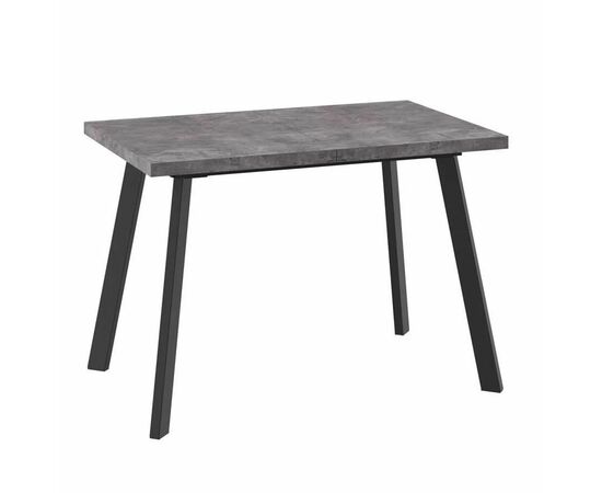 Стол раздвижной БОРГ-110(142)х70 Дымчатая керамика/Чёрный | Интернет магазин мебели и декора LifeDekor