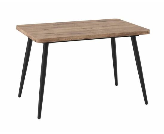 БОРГ RADIAL-120(160)х80стол раздвижной, Дуб велингтон/черный | Интернет магазин мебели и декора LifeDekor