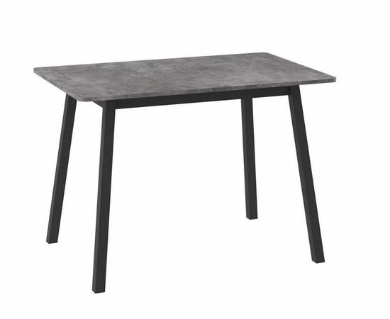Cтол "ТИРК RADIAL-94" раздвижной (Дымчатая керамика/черный) 94(126)х64 | Интернет магазин мебели и декора LifeDekor