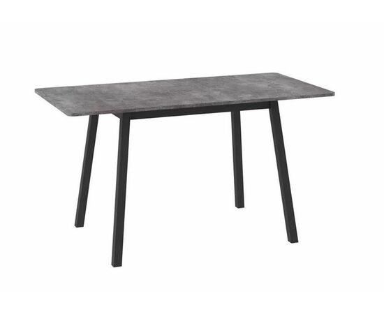 Cтол "ТИРК RADIAL-94" раздвижной (Дымчатая керамика/черный) 94(126)х64, изображение 2 | Интернет магазин мебели и декора LifeDekor