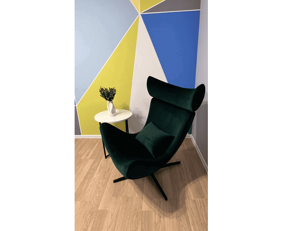 Кресло Imola с подушкой, зеленый бархат, изображение 11 | Интернет магазин мебели и декора LifeDekor