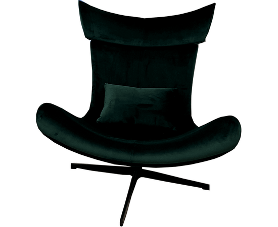 Кресло Imola с подушкой, зеленый бархат, изображение 2 | Интернет магазин мебели и декора LifeDekor