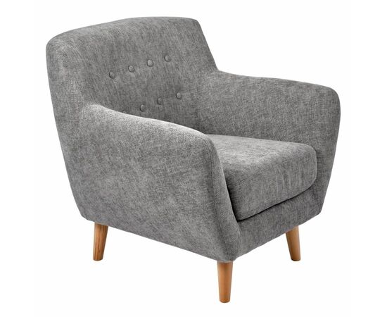 Кресло Picasso серый, шенилл, изображение 2 | Интернет магазин мебели и декора LifeDekor