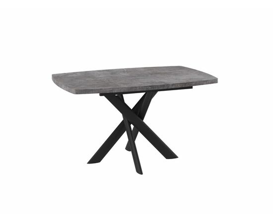 Стол Эдж, 130 Дымчатая керамика/Чёрный | Интернет магазин мебели и декора LifeDekor