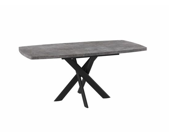 Стол Эдж, 130 Дымчатая керамика/Чёрный, изображение 2 | Интернет магазин мебели и декора LifeDekor