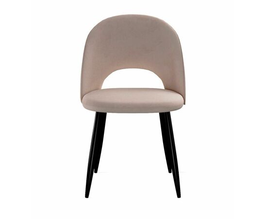 Стул DikLine 283 поворотный C43 капучино, ножки черные, изображение 2 | Интернет магазин мебели и декора LifeDekor