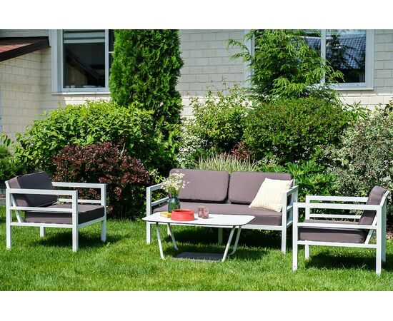 "Эстелья" диван двухместный, алюминиевый каркас, изображение 5 | Интернет магазин мебели и декора LifeDekor