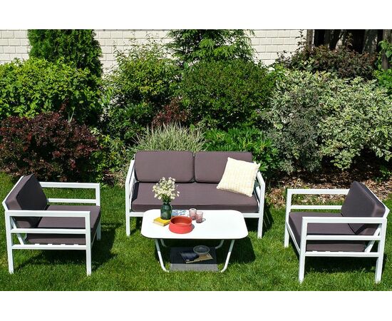 "Эстелья" диван двухместный, алюминиевый каркас, изображение 6 | Интернет магазин мебели и декора LifeDekor