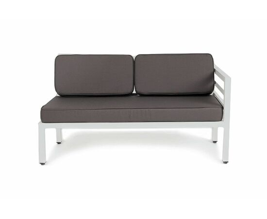 "Глория" модуль диванный левый, каркас из алюминия, изображение 2 | Интернет магазин мебели и декора LifeDekor