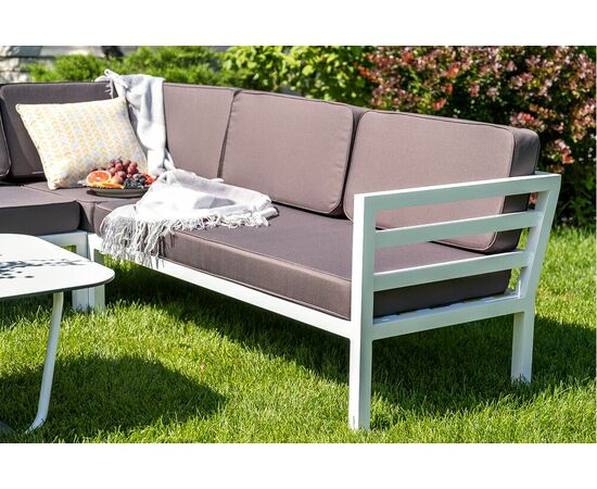 "Глория" модуль диванный левый, каркас из алюминия, изображение 10 | Интернет магазин мебели и декора LifeDekor